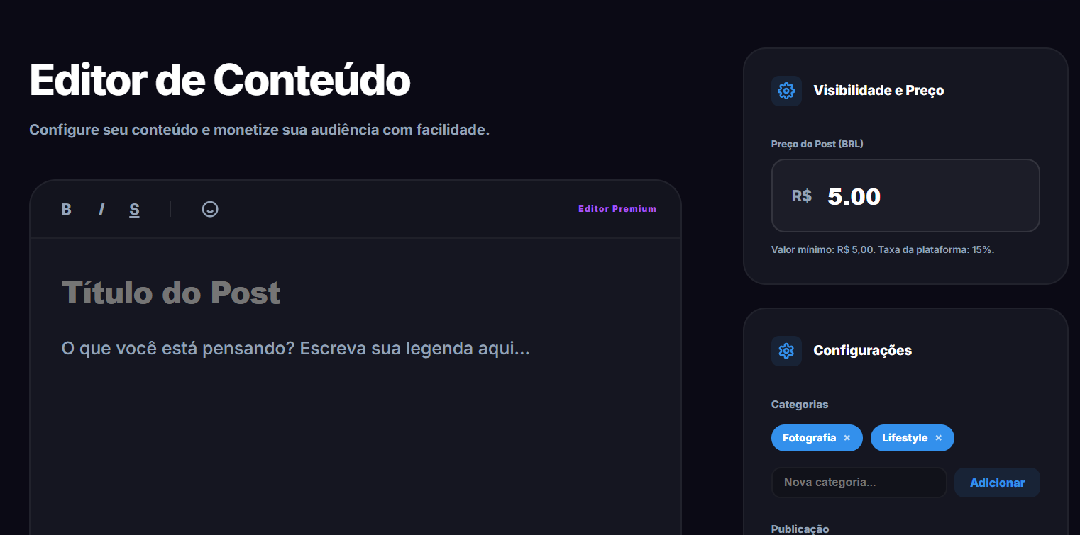 Como Postar Conteúdo